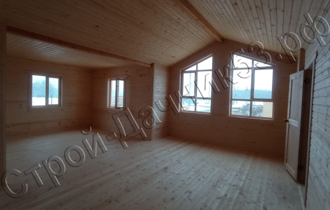 4 Каркасно-щитовой дом Д-45, 11х10м, 110  М², Московская область, Чеховский район, деревня Алферово. (6)